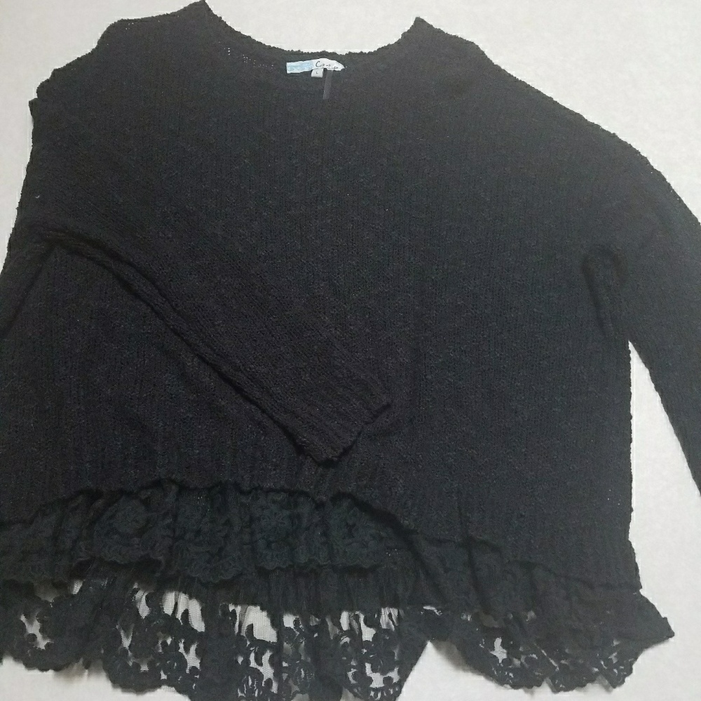 Black sweater.